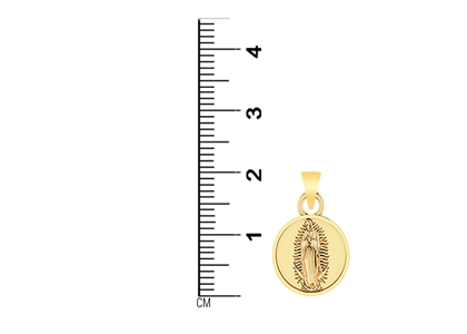 Religious Virgin Mary Round Medallion Pendant
